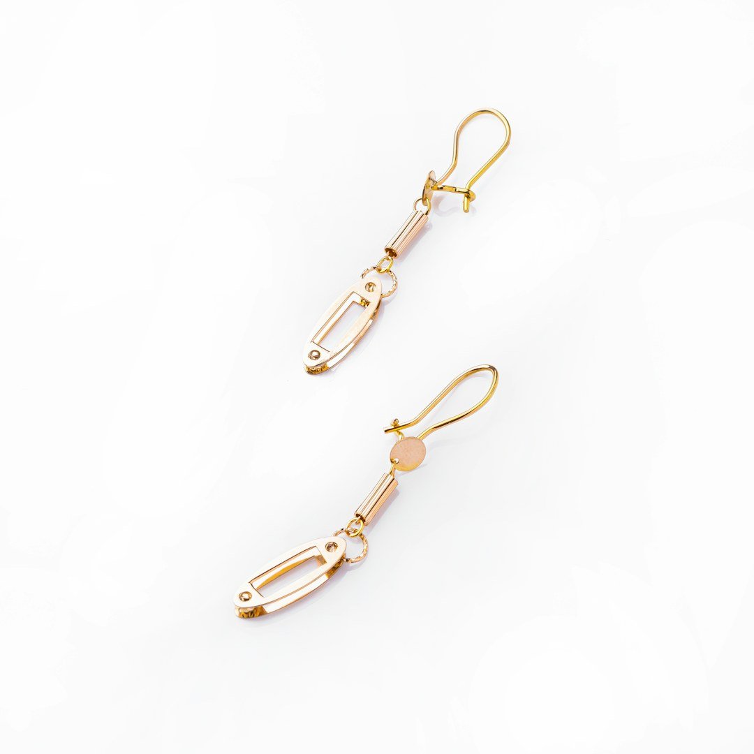 Gold earrings